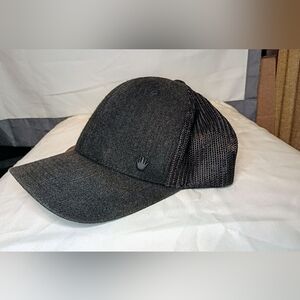 No Bad Ideas Black on Black Trucker Hat Flexfit S/M Hidden Pocket